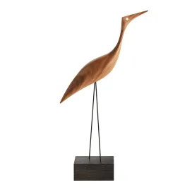 Beak bird tall heron decoration by warm nordic